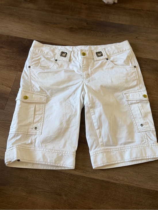 Athleta Pants - Athleta White Cargo Bermuda Shorts for Women
